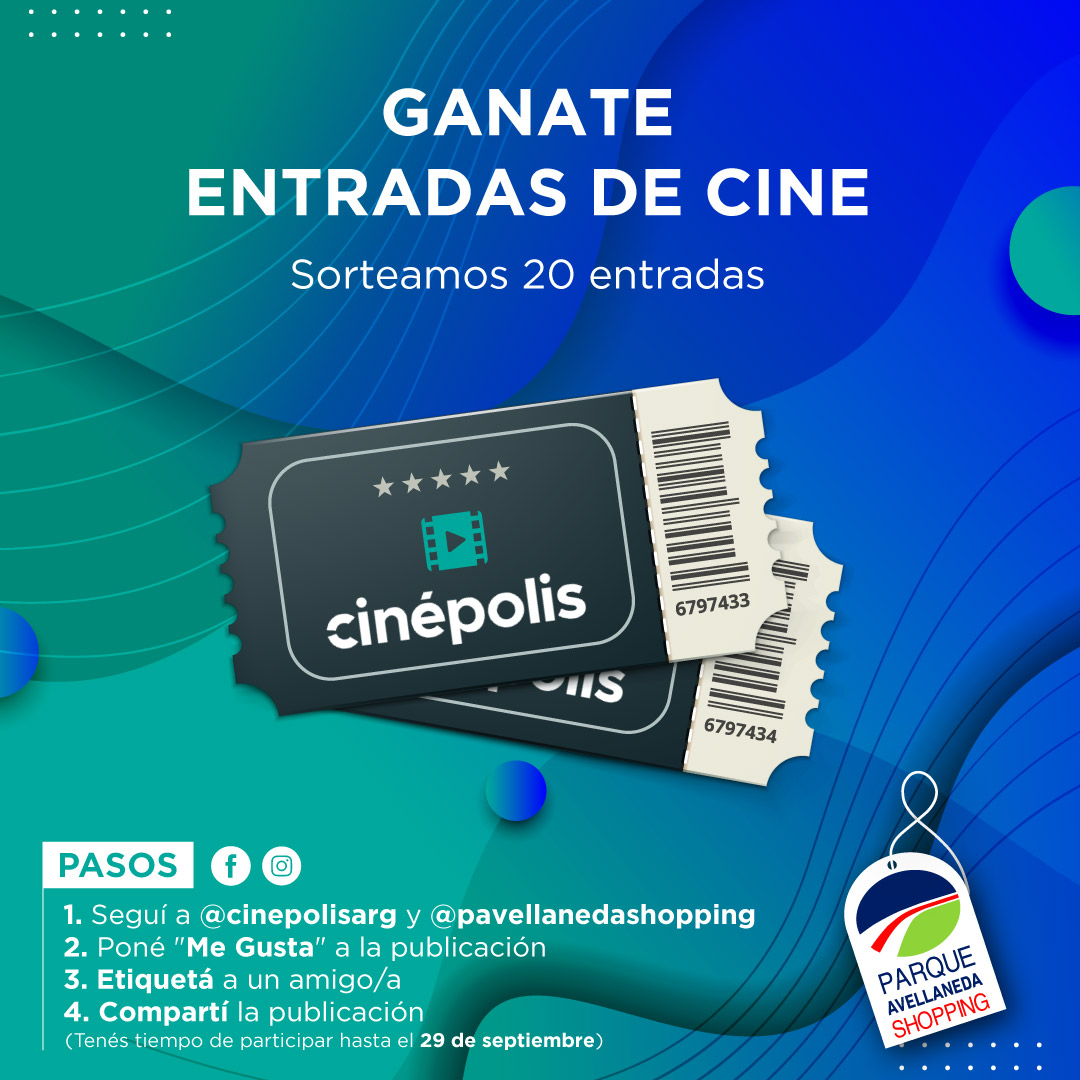pcavellaneda's tweet image. ¡¡¡Los de #Cinepolis están #locos... y nosotros también, por eso seguimos #Regalando entradas de #Cine!!!

Completá todos los pasos y participa por una de las #20Entradas que tenemos para vos.

#ParqueAvellanedaShopping #TeConviene @cinepolisarg