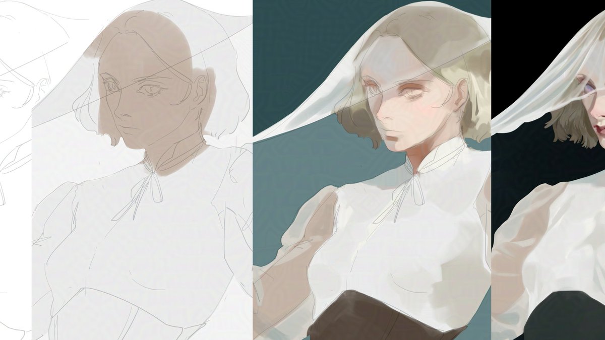 awanqi's tweet image. A tutorial on sheer fabric was just released on my Patreon, along with its speedpaint video. #arttutorial #art #illustration