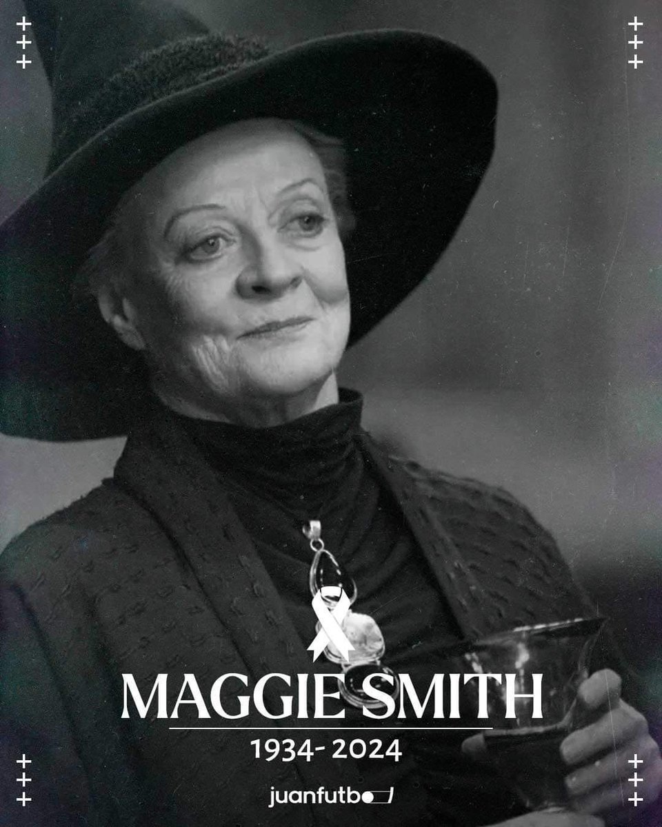 🔴 #ÚLTIMAHORA Muere la actriz de Harry Potter y Downton Abbey Maggie Smith a los 89 años. 🙏
LUMOS EN SU HONOR 💔🪄 #HarryPotter