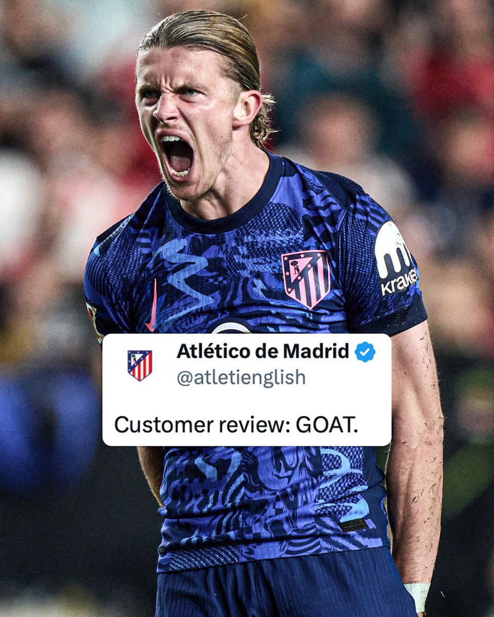 Atletico Madrid are pleased with their new signing Conor Gallagher 😅

He’s scored twice so far this season 👀