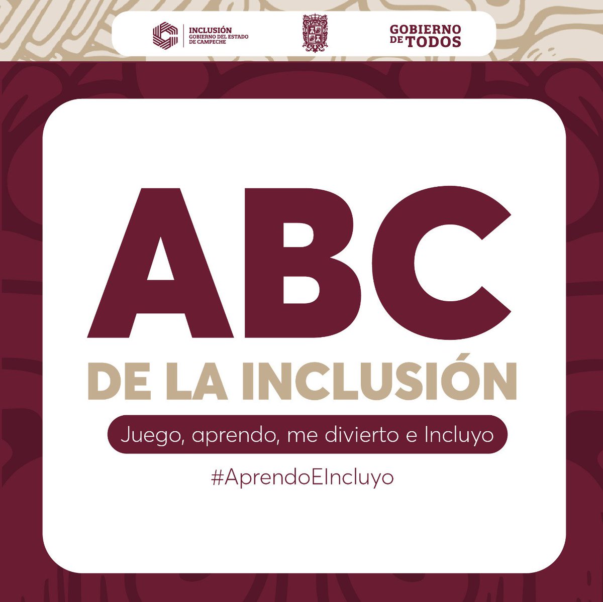 seincamp's tweet photo. El A, B, C de la Inclusión". Juego, aprendo, me divierto e incluyo. Les presentamos la letra del abecedario: D.  #JuntosPorLaInclusión ¡Comparte para seguir haciendo del estado de Campeche un lugar inclusivo! 
@LaydaSansores @patyleonlopez_ https://t.co/ItDvaR24CO