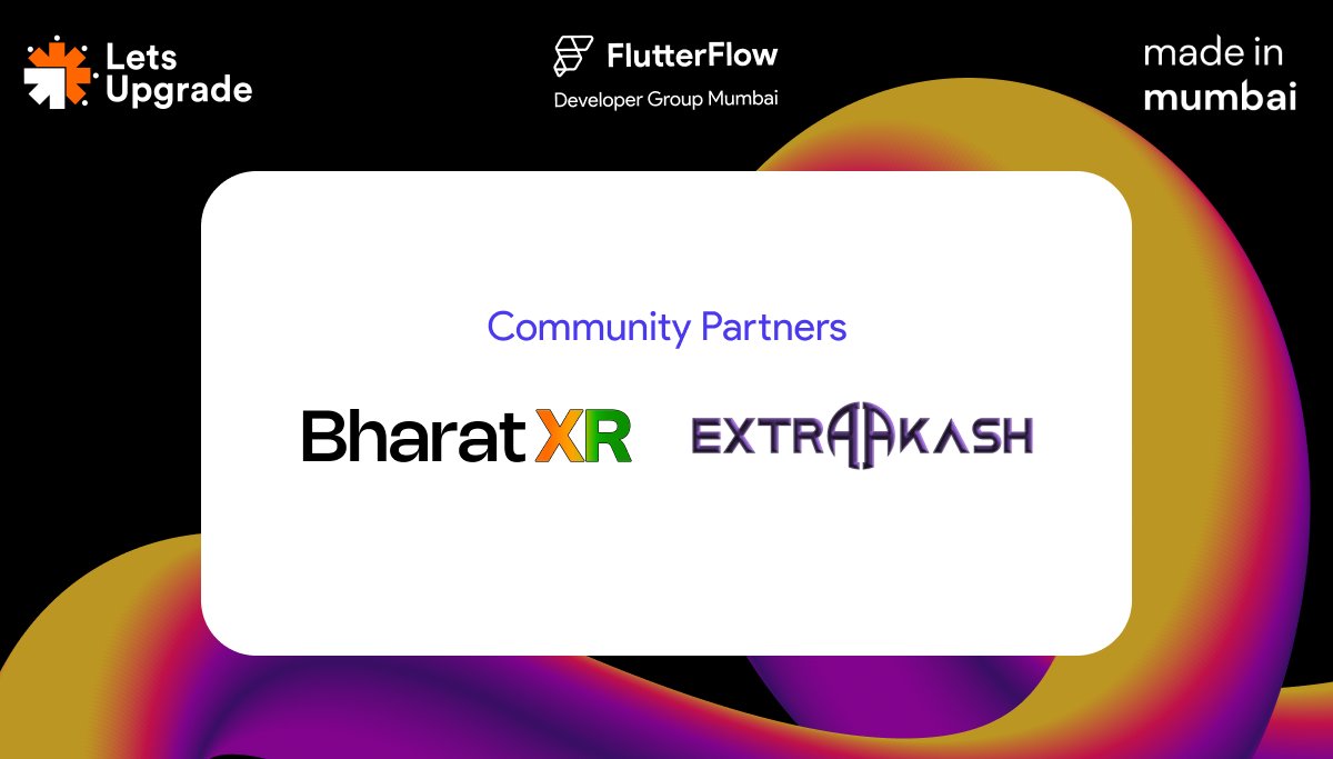 ffdg_mumbai's tweet photo. ๐ฅ Proud to partner with BharatXR and ExtraKash as our official Community Partners for the FlutterFlow Developer Group Mumbai event! ๐ Thank you for your incredible support. Together, weโre shaping the future of tech!
#CommunityPartners #BharatXR #ExtraKash #FFDG #FlutterFlow https://t.co/rsZbHGukMA