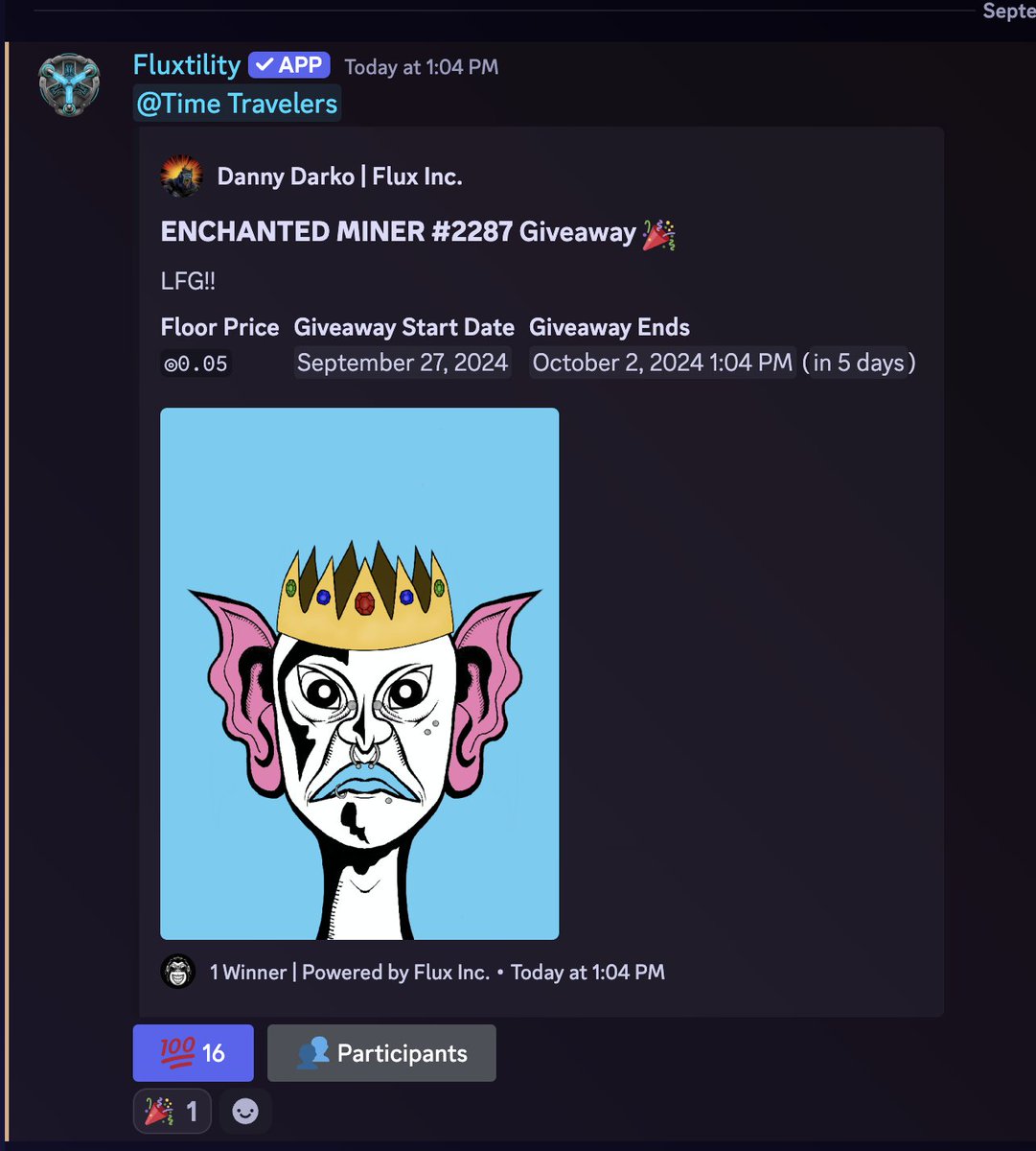 New Giveaway posted for Holders in the server!!

<a href="/enchanted_nfts/">Enchanted Miners</a> looks rare 👀👑

Winner will be automatically sent their Miner through #Fluxtility on chain directly in the cord!