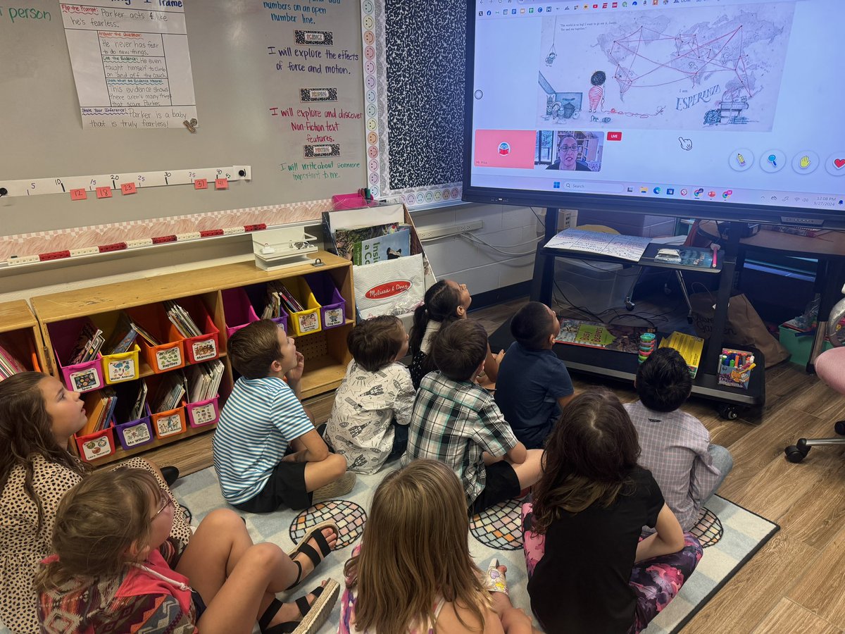 Gotta love technology!! We’re getting amazing read-aloud experiences straight from the authors using Scholastic Storyvoice 📚💻 <a href="/HumbleISD_FE/">Foster Elementary</a>