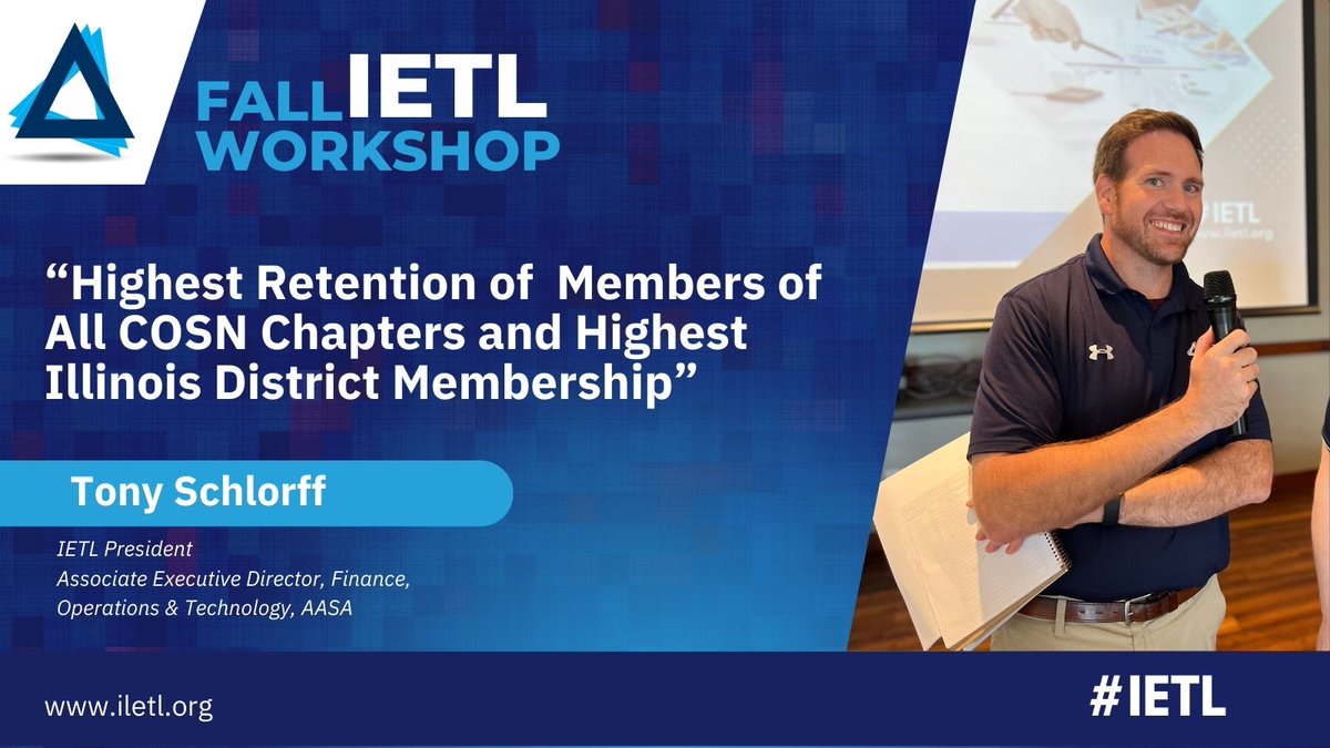 The IETL Board President <a href="/tschlorff/">Tony Schlorff</a> kicking off the IETL Fall Workshop CTO session with fantastic news about the IETL organization. #IETL