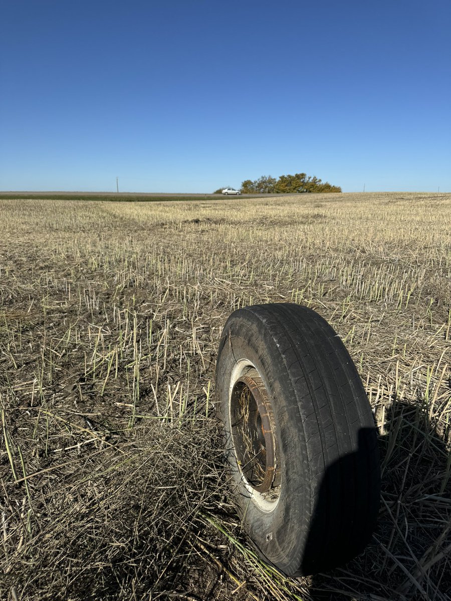 Amazes me every year or two we find a tire. This is tire and hub had some good distance
