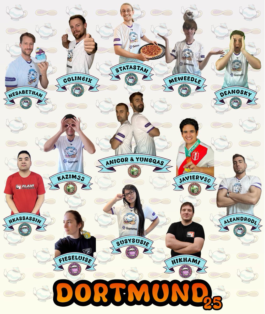 Hallo Dortmund! 🇩🇪

Europe's first 2025 #PlayPokemon regional is this weekend and we're raring to go. 

Hold onto your bratwurst because it's about to get spicy ☕️🍵🍕🌶️