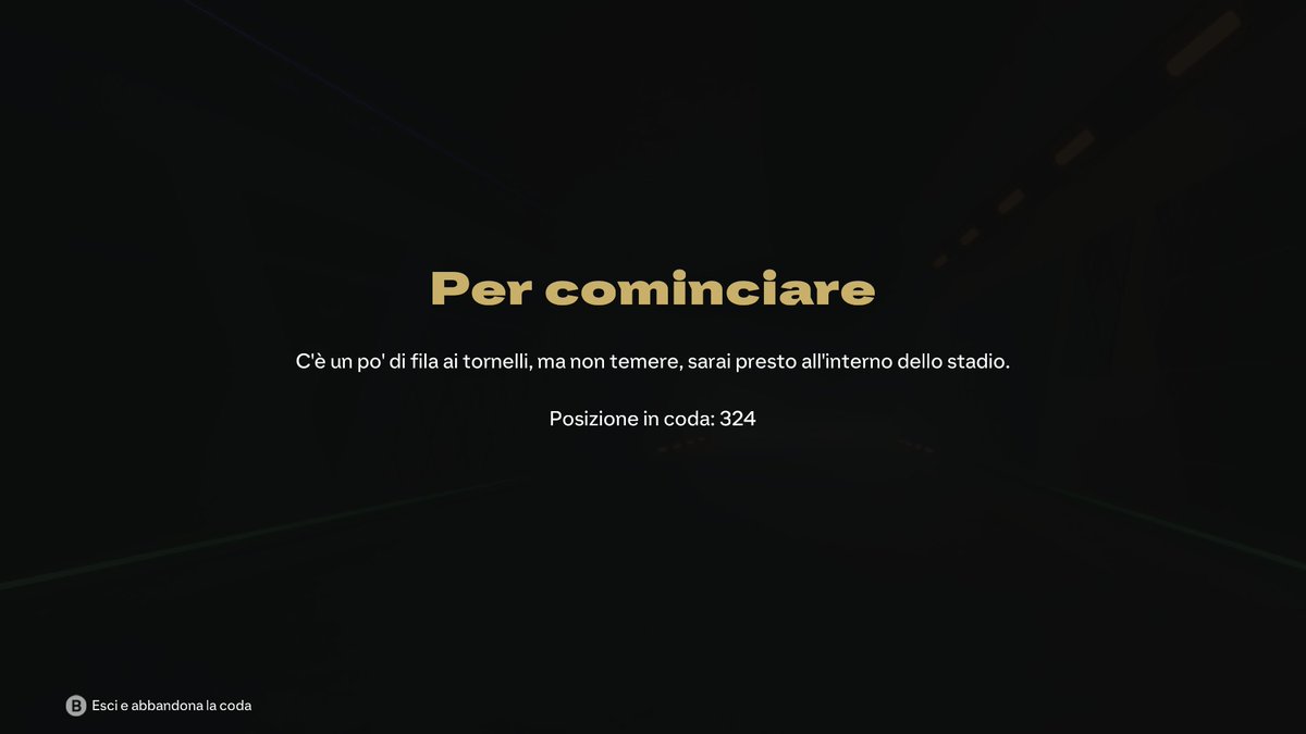 100 euro di gioco ma devi aspettare per giocare visto che non riescono a gestire l'affluenza 🤡🤡

#EAFC25