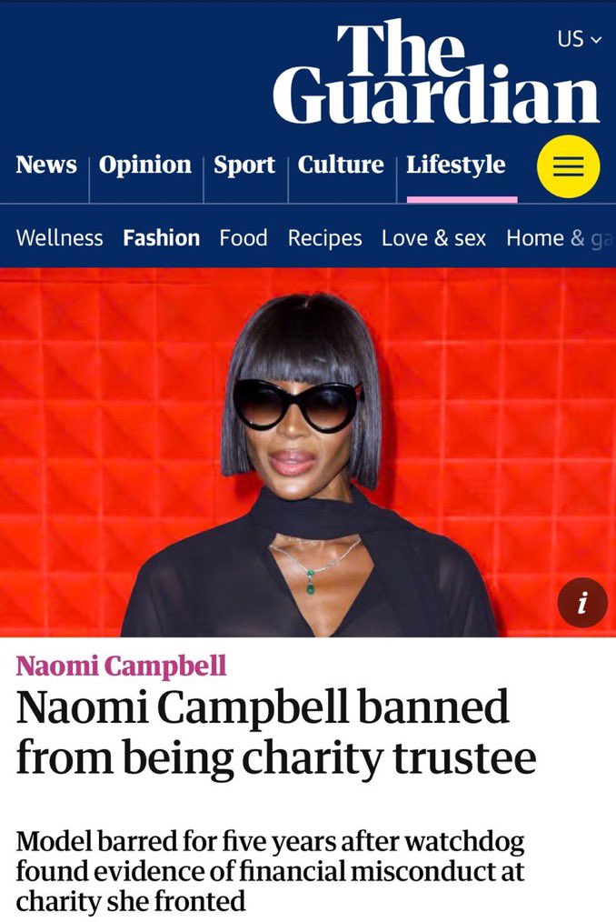 BlackBondPtv's tweet photo. ÇA CHAUFFE POUR LES FESSES DE NAOMI CAMPBELL.

Naomi Campbell, la copine de Jeffrey Epstein, s'est vu interdire d'être administratrice d'une organisation caritative après que l'organisation qu'elle avait fondée - en partenariat avec Save the Children, qui vient de faire l'objet d'une perquisition pour trafic sexuel présumé d'enfants - a été démasquée pour mauvaise conduite financière. 

Mme Campbell s'est vu interdire d'être administratrice d'une organisation caritative après qu'une enquête de l'organisme de surveillance a mis au jour de nombreuses preuves de malversations financières au sein de l'organisation caritative de lutte contre la pauvreté qu'elle avait fondée.

Le mannequin a été disqualifié pour cinq ans après qu'une enquête de la Charity Commission a révélé que Fashion for Relief n'avait reversé qu'une petite partie des millions récoltés lors d'événements de mode organisés par des célébrités et destinés à d'autres organisations caritatives, telles que Save the Children, selon The Guardian. 

L'organisation caritative a dépensé de manière inappropriée des dizaines de milliers d'euros en chambres d'hôtel de luxe, vols, soins de spa, sécurité personnelle et cigarettes pour Campbell, tandis que des paiements de consultant non autorisés s'élevant à des centaines de milliers d'euros ont été versés à l'un des autres administrateurs de Campbell, selon le rapport de la commission. 

Les procureurs guatémaltèques ont perquisitionné les bureaux de Save the Children dans ce pays d'Amérique centrale en avril, à la recherche de preuves d'abus et de trafic sexuel présumés d'enfants migrants. Save the Children a été lié à Hillary Clinton, Oprah, Bill Gates, Jennifer Garner, l'ex-femme de Ben Affleck, et à de nombreuses autres célébrités. 

Campbell a pris l'avion d'Epstein à plusieurs reprises et a été aperçue en train de traîner avec lui à de multiples occasions, selon des survivants et des témoins. 

Tout est en train de sortir !

Sauce : @LizCrokin