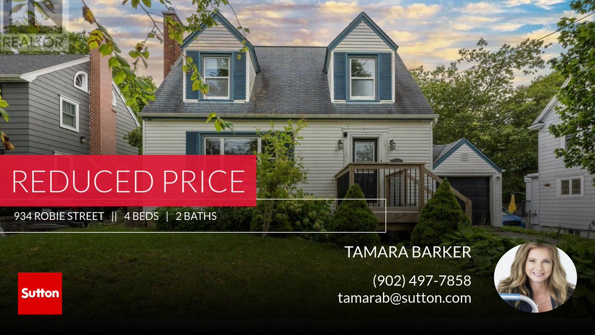 📍 Reduced Price 📍 This recently reduced home at 934 Robie Street in Halifax won't last long, so, don't wait to set up a showing! Reach out here or at (902) 497-7858 for more information!

Tamara Barker
Your Premier Real Estate Ag... tamarabarker.sutton.com/showcase/934-r…
