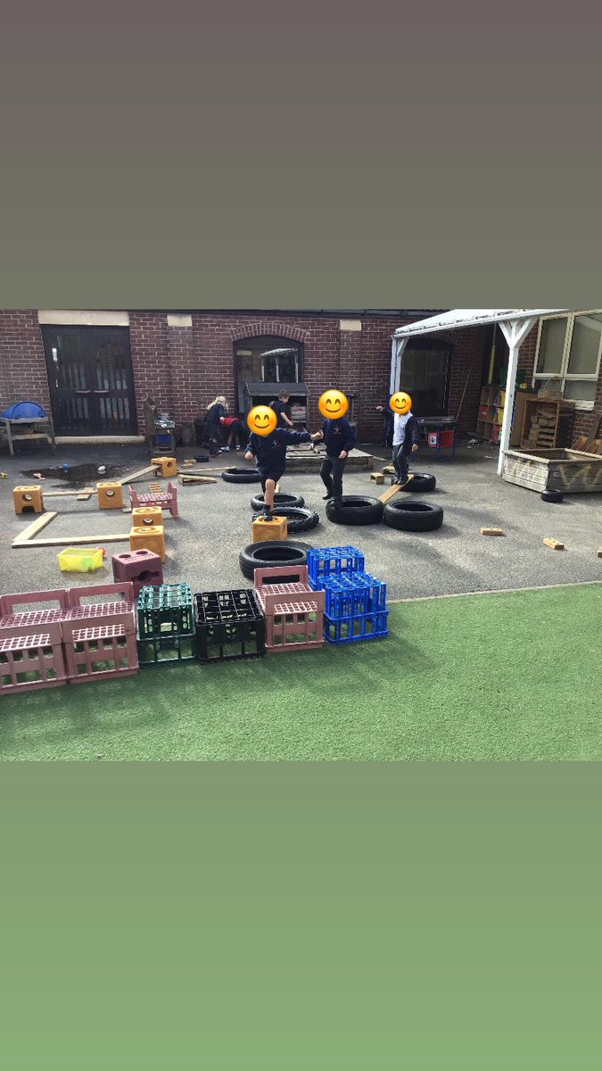 GCA_learning's tweet photo. Year 1 took advantage of a break in the rain to get outside and create obstacle courses. They showed great cooperation and helped each other to complete each course. #gcape #gcaoutdoors #continuousprovision #grossmotor https://t.co/5tYHOS2HfP