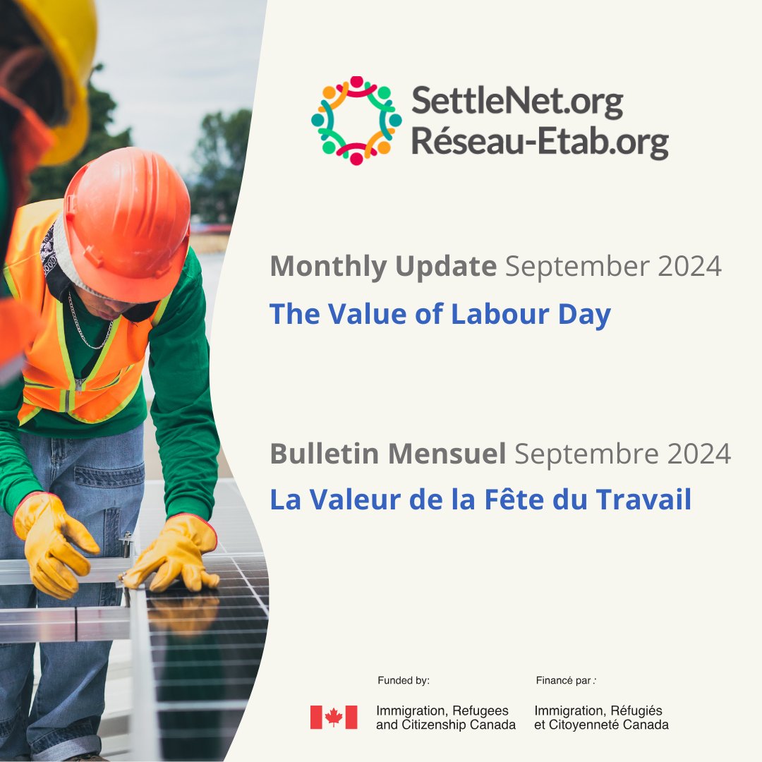 SettleNet.Org Update 57 | Bulletin réseau-etab.Org 57
mailchi.mp/settlenet/sett…]
#labourday #workersrights #workingconditions #righttowork #nationalholiday | #fêtedutravail #droitdestravailleurs #conditiondetravail #droitautravail #vacancenationale