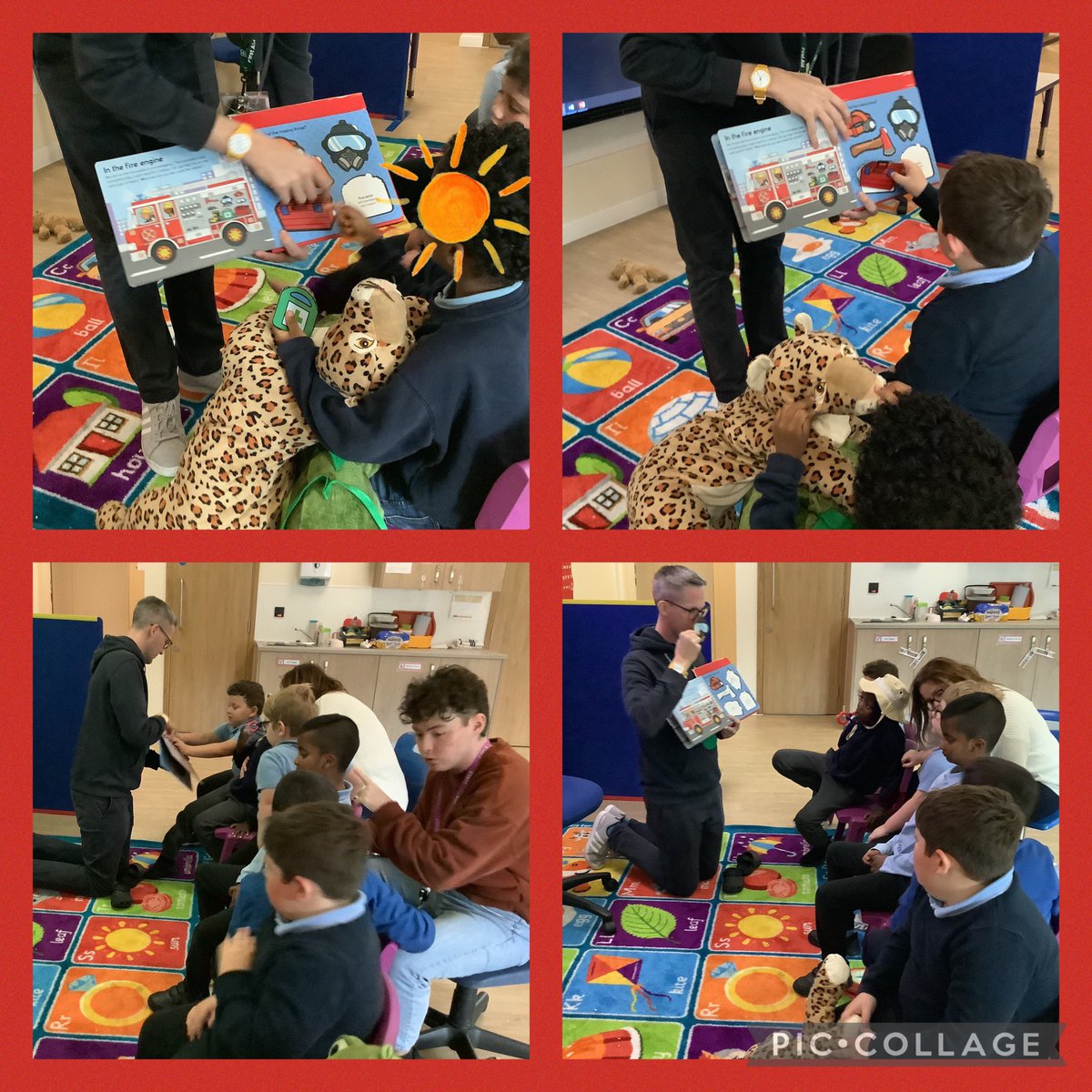 #MbMarigoldclass have been settling into our new classroom and this week we have been celebrating our “Superhero Firefighters”. We have been making little fires using red play dough, feathers and pipe cleaners.