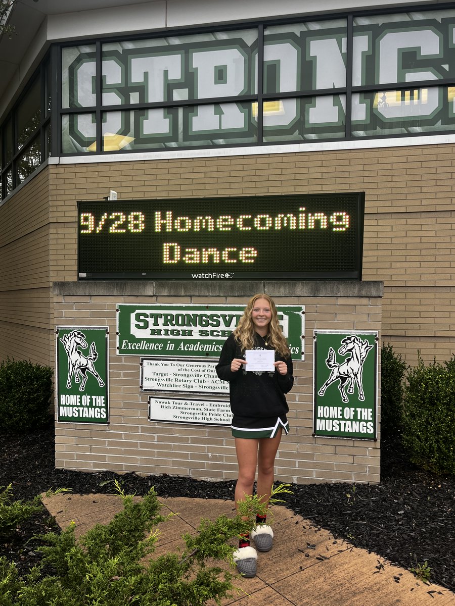 HS_Strongsville's tweet photo. Congratulations to Joelle Rush for being named a National Merit Commended student. In order to be a National Merit Commended student Joelle had to test in the top 3-4% nationally for the PSAT test. #ModelMustang https://t.co/BLs3MJnzss