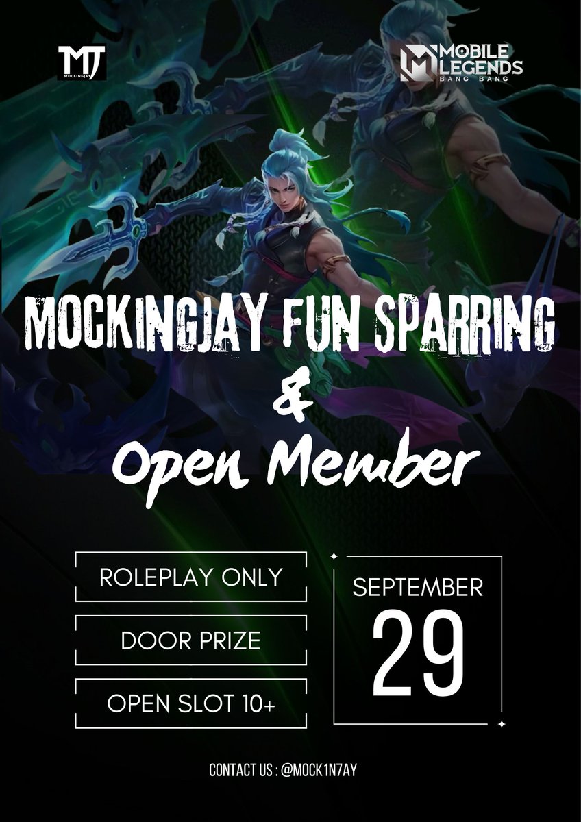 ㅤㅤㅤㅤㅤㅤㅤㅤㅤㅤㅤㅤㅤㅤㅤㅤㅤㅤㅤㅤㅤㅤㅤㅤㅤㅤㅤㅤㅤㅤㅤㅤㅤㅤㅤㅤㅤㅤㅤㅤㅤㅤㅤㅤ 𝐂𝐀𝐋𝐋𝐈𝐍𝐆 𝐀𝐋𝐋 𝐎𝐔𝐑 𝐌𝐄𝐌𝐁𝐄𝐑𝐒 𝐀𝐍𝐃 𝐀𝐋𝐋 𝐑𝐎𝐋𝐄 𝐏𝐋𝐀𝐘𝐄𝐑𝐒 𝐖𝐇𝐎 𝐏𝐋𝐀𝐘 𝐓𝐇𝐄 𝐌𝐋𝐁𝐁 𝐆𝐀𝐌𝐄.

Bergabung bersama kami untuk dan dapatkan hadiah menarik. ⬇️