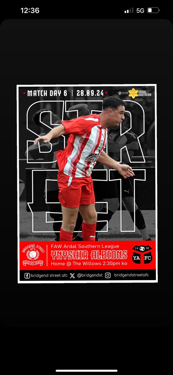 Bridgend Street AFC tweet media