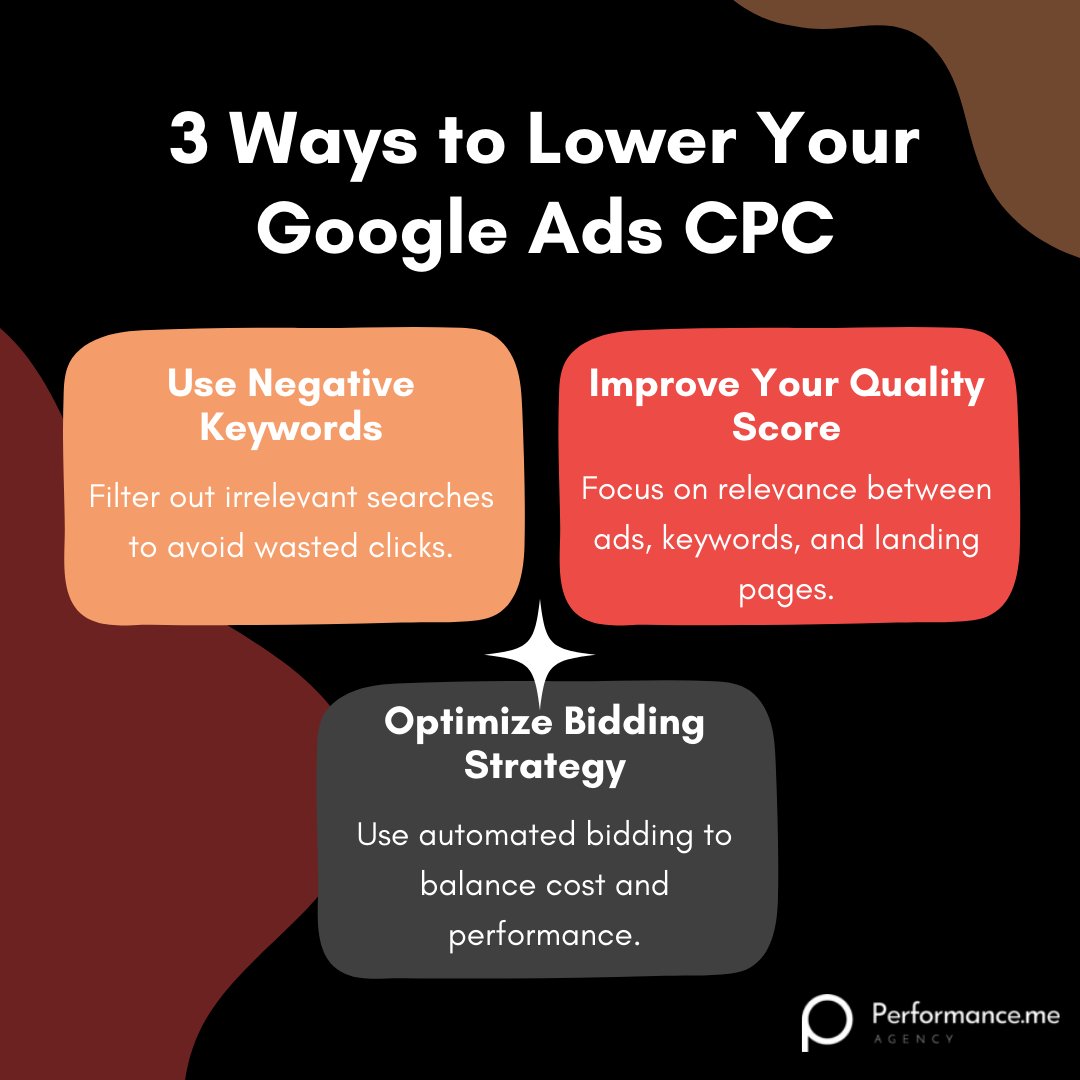 performanceagcy's tweet image. Lower your Google Ads costs with these 3 quick strategies!

#GoogleAds #LowerCPC #AdStrategy #PPC