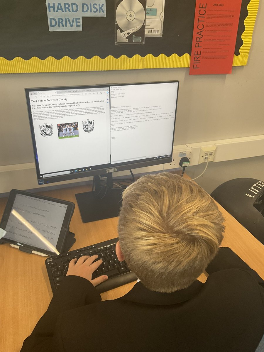 EHS_CCSBS's tweet photo. Fantastic < HTML > web development this week with our Year 8 Computing classes @endonhighschool https://t.co/BpcQRw95N2