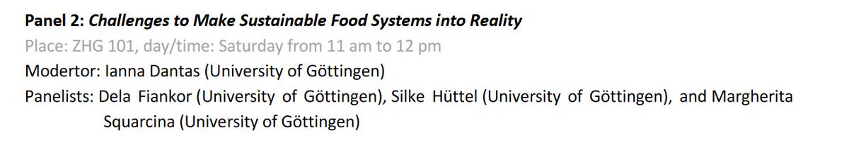 Thrilled to be part of a panel discussion with two brilliant colleagues <a href="/ddfiankor/">Dela-Dem D. Fiankor</a>  and Silke Hüttel at the 2024 Homecoming tomorrow! Join us for an engaging conversation on Sustainable Food Systems! 

#homecoming2024