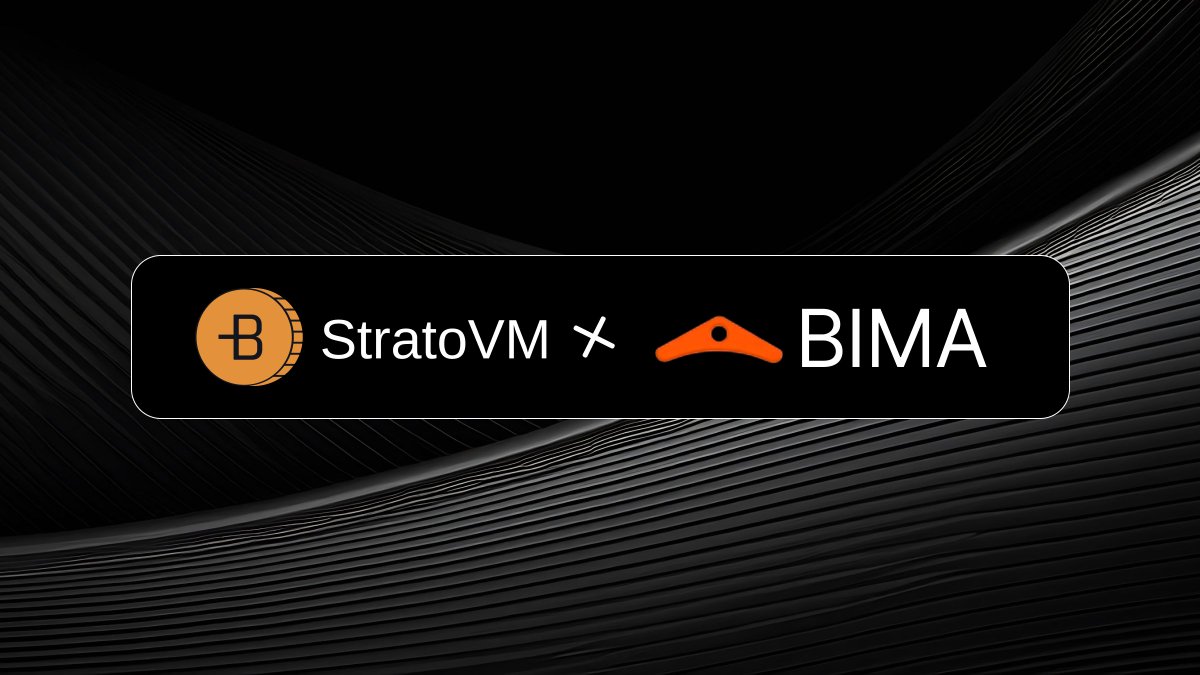 StratoVM_'s tweet image. New Partnership Announcement!

We're happy to announce our partnership with @bimabtc 

Bima is the world’s first Omni-chain Bitcoin stablecoin backed by BTC, liquid staked BTCs 

You can plug your LST and play with our stable across all ecosystems from EVM, Solana, STX, Runes,…