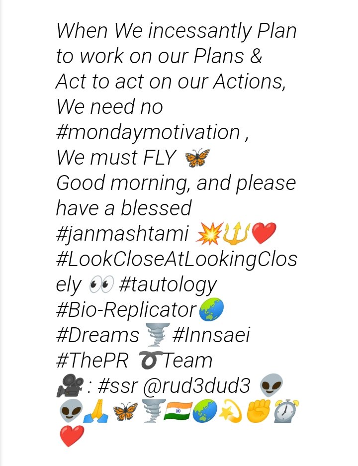 alienjaadoo's tweet photo. @Suchi4SSR @sbmegha1 @itsSSR @RIDDHI56987171 #2024MoonMission
“The Pro Team 👽👽👽 ➰”
#ThePR ➰Team - in O's place ➰ is used
So, ➰ is a circulating stuff. That is, iterative story.
#JusticeForSushantSinghRajput
Public Demand Justice 4SSR
https://t.co/W7n5eOjsnd https://t.co/vxNgOs1lQV