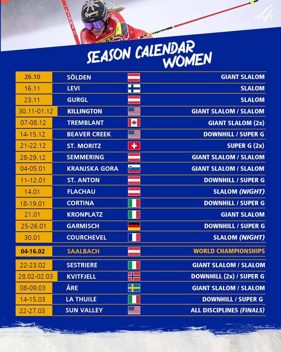 fisalpine's tweet photo. Here we are 🤗

The final calendars of the Audi FIS World Cup 2024/2025 are here!

Save the dates! 🗓️

#fisalpine #ski #wintersport https://t.co/1ncaPmzOVS