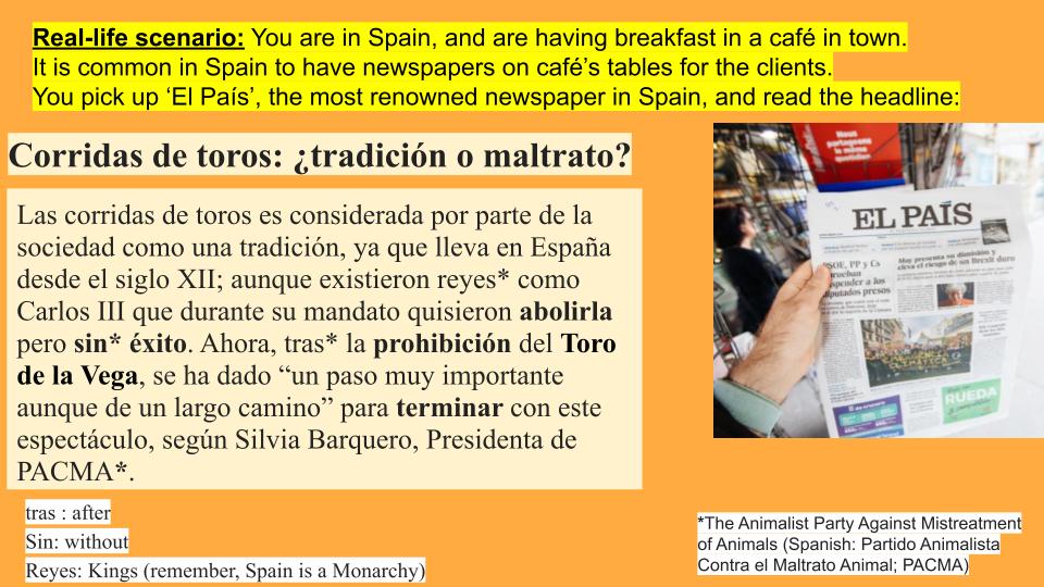 Houlton_ML's tweet photo. Corridas de toros: ¿tradición o maltrato?
Our Year 8s have been working on this #BigQuestion this week! We're working on real-life scenarios to best prepare our pupils to life after school! #LORIC #CLIL https://t.co/zM80LeVo21