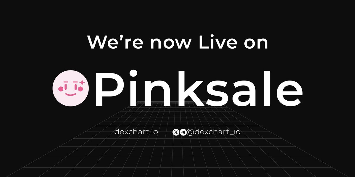 DexChart_io's tweet photo. DEXCHART FAIRLAUNCH is now LIVE on PinkSale! 🔥 

How to Participate:

1. Visit our  Fairlaunch page on PinkSale 
2. Connect your wallet on our PinkSale page, and select the amount of SOL you want to invest.
3. Click the "Buy" button to participate in the fairlaunch.

Pinksale: https://t.co/QJVvJEF2XF

Get ready to join the future of crypto with DexChart! Don't miss out on this incredible opportunity. Let's make waves together in the decentralized world.

GitHub: https://t.co/wLokE3t0Un
Website: https://t.co/pP87bWR421
Telegram: https://t.co/XK6LT9qGmh
Twitter:https://t.co/LtHtbnAVQF