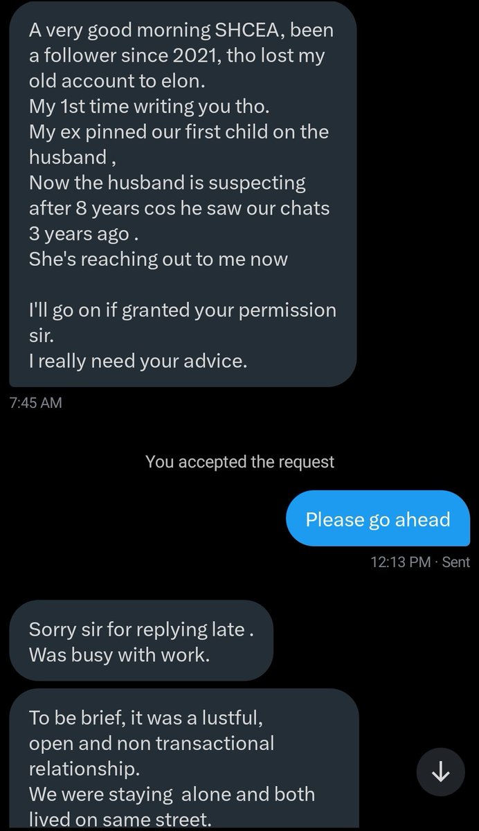 jon_d_doe's tweet photo. Please take your time to read this DM to the last screenshot.

As you read, keep flashing your minds back to the things that I've been teaching, about women &amp; self-destruction.

And forgiving a cheating woman, &amp; how she'll treat you for being weak.

I may advice him later.👇 https://t.co/rfM6eRhHCy