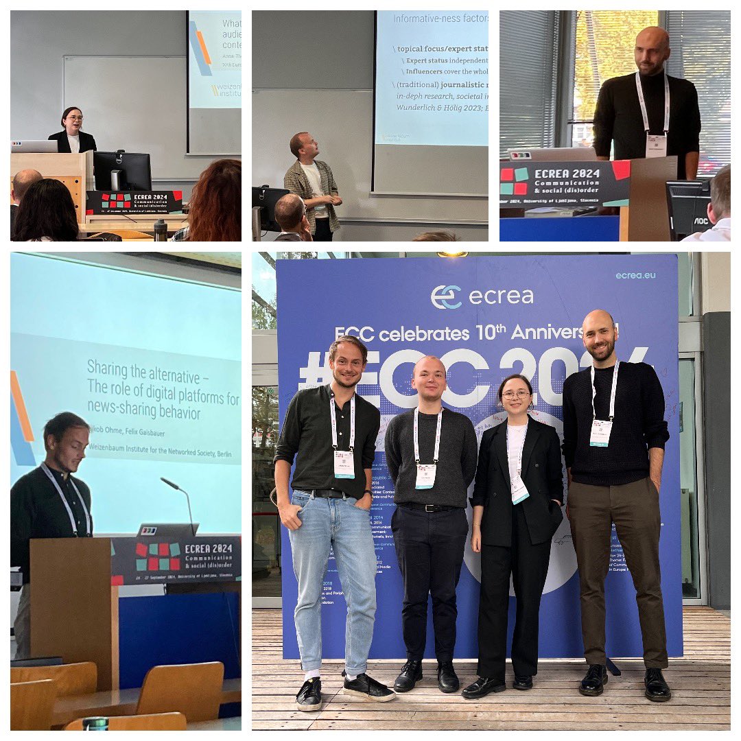 DND_JWI's tweet photo. It’s a wrap ✅! Four successful presentations from the @DND_JWI  Team at #ECREA2024 @ECREA_eu - Alternative News 📰, News Sharing 🔄, Young Audiences 🧒and Public Value 💍 @annatmayer @weliodn @felixgsbr @dscheykopp presented new results in beautiful Ljubljana 🏰 https://t.co/yJ3ZHk0caE