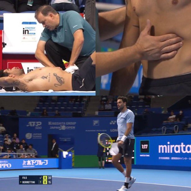 alecalzetta's tweet photo. Altri problemi fisici per Matteo, che maledizione 😔#Berrettini https://t.co/wyginTpAK8