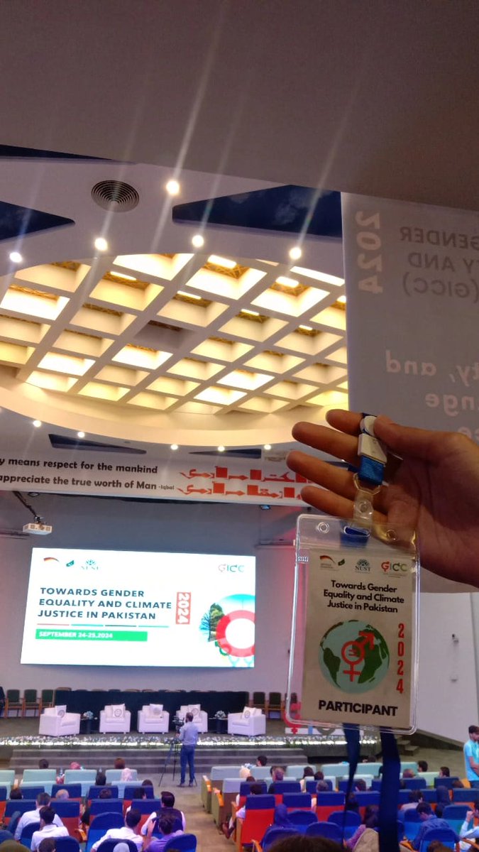 Pakgreen24's tweet photo. It was a pleasure to participate in the International Conference on Gender, Intersectionality, and Climate Change (GICC) 2024, at National University of Sciences and Technology (NUST), Islamabad. This two-day conference was organized in collaboration with GIZ Pakistan. https://t.co/f6lLYYJjQx