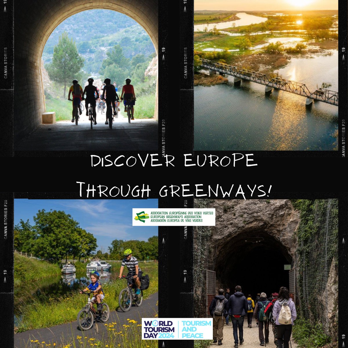GreenwaysEurope's tweet photo. 🌍Greenways: ways of #cooperation for #sustainable #tourism
💚Enjoy an authentic local experience trough #GreenwaysEurope !
#WTD2024 #tourism &amp; #peace
#Voiesvertes #viasverdes #ecopistas #RAVel #cicling #walking #wheeling https://t.co/iOcb9YcIKj