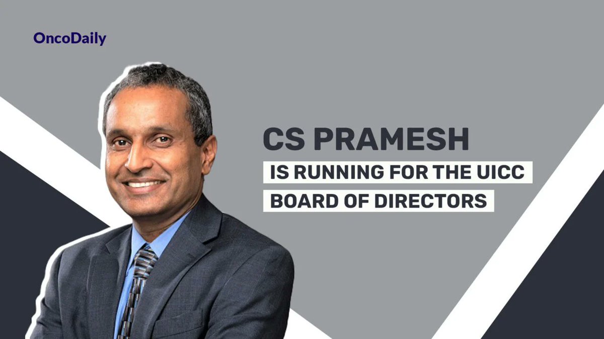 📌C.S Pramesh Is Running For The UICC Board of Directors 

<a href="/cspramesh/">Pramesh CS</a>, Director of <a href="/TataMemorial/">Tata Memorial Hospital</a> and convener of India's National Cancer Grid, is leading efforts to standardize cancer care and expand access to cutting-edge treatment in underserved regions globally. 

Learn more