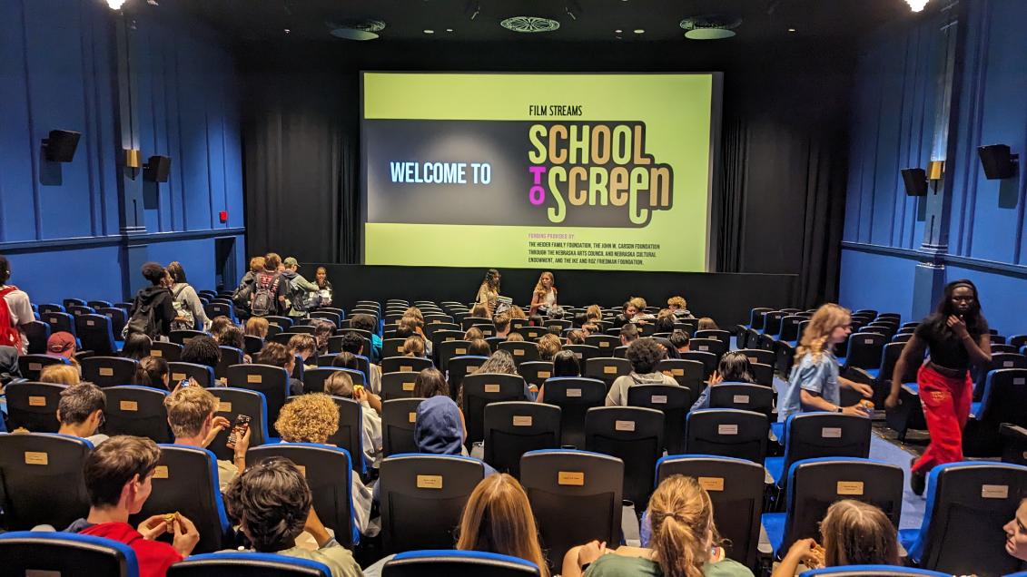 OPSCentralHigh's tweet photo. Mrs. Porter's AP Language and Composition classes took the ORBT to Dundee Theater to see the 1966 Omaha documentary A Time for Burning.  Central is lucky to have Film Streams as a partner in education! #EaglesSoarAbove #CHSDowntownProud https://t.co/BUO9f6Njes