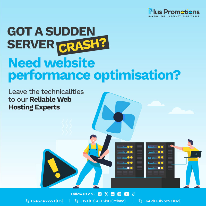 plus_promotions's tweet image. With our expert support, you can focus on growing your business while we take care of the web hosting servers and backend complexities. Contact us now!

#backendsupport #webhostingservices #webhostingsolutions #webperformanceoptimization #serversupport