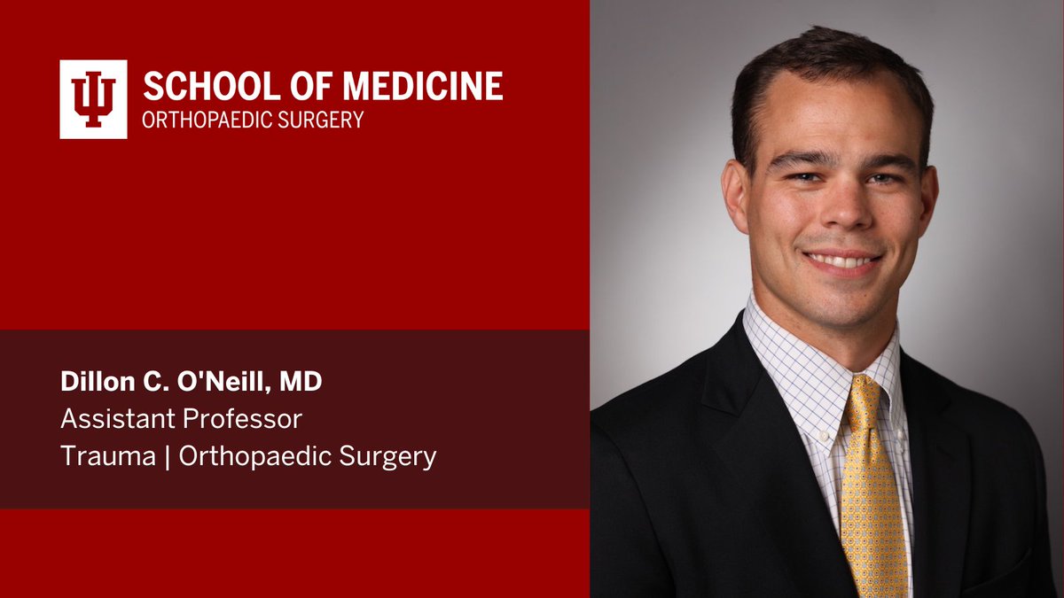 🚨New faculty alert!
🩺Dillon C. O'Neill, MD, is an Assistant Professor in the department. He specializes in orthopaedic trauma treatment.
Welcome!
