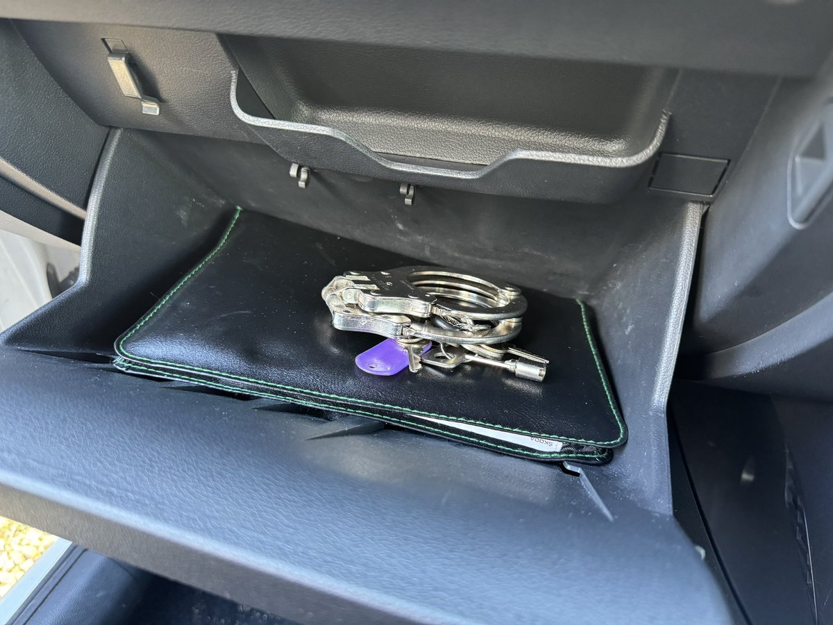 I’m glad I checked the glove compartment before taking the car to get its MOT 😬