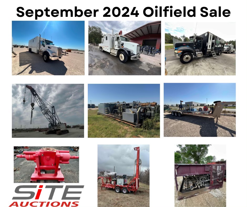 SITEAuctionSvc's tweet photo. Lots start closing today at 10am CT for SITE's September Oilfield Sale! Get your bids in!

https://t.co/EvzZqSRdEU https://t.co/SqoHW2sH5Y