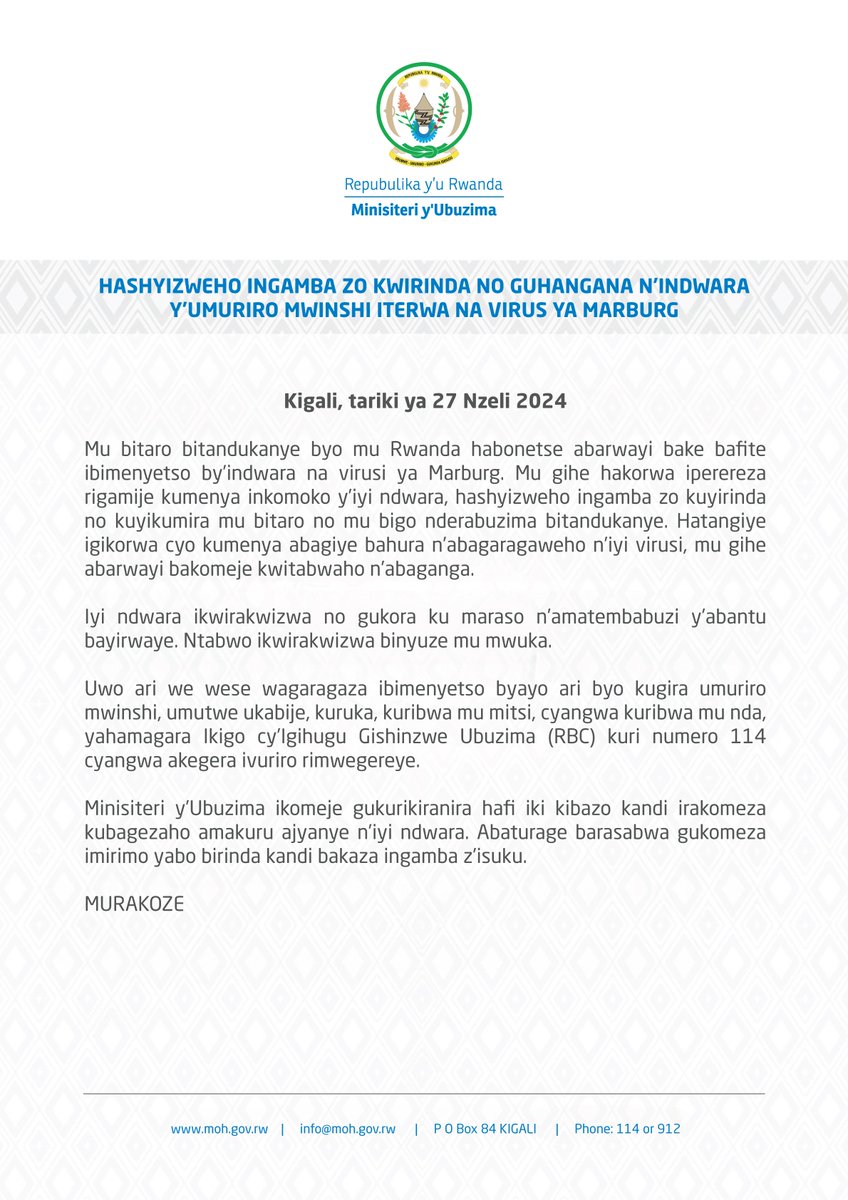 Ministry of Health | Rwanda tweet media