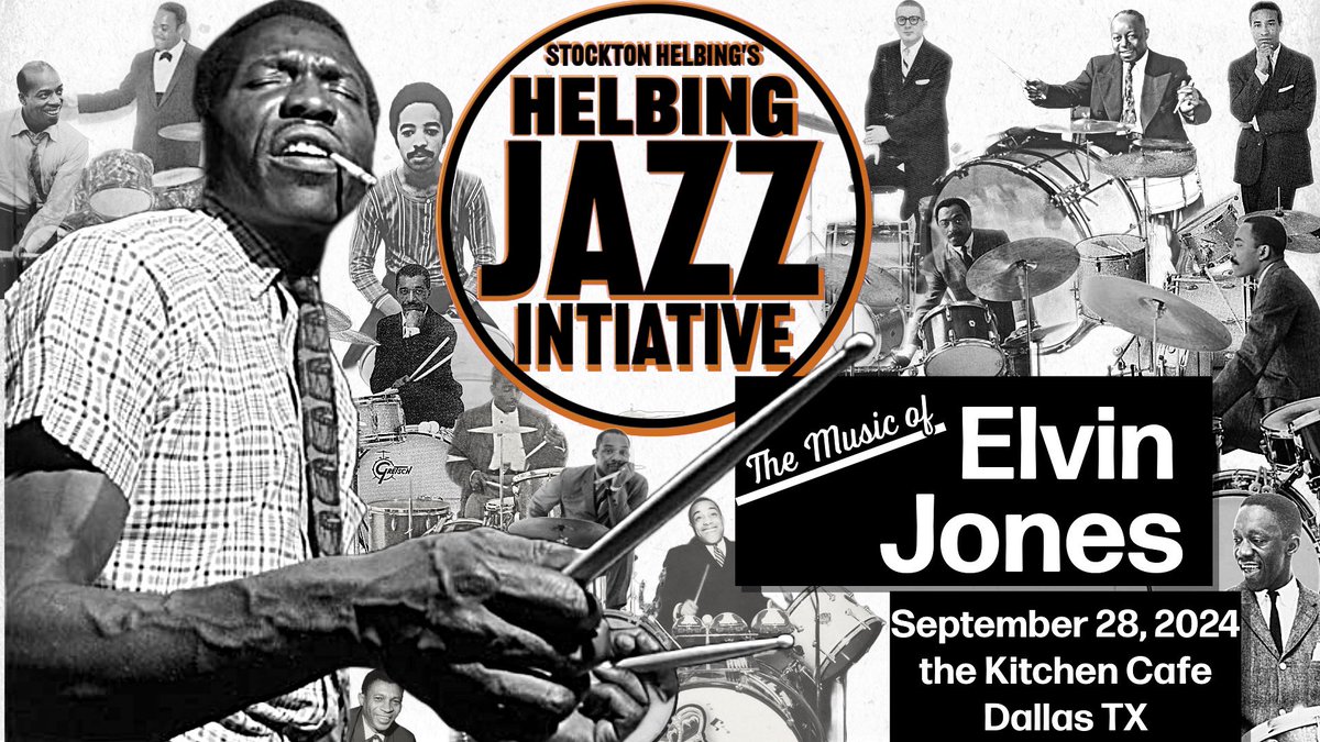 Please join us this Saturday night, 7pm, at the Kitchen Cafe, Dallas, TX, for an evening of Elvin Jones music.