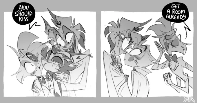 Alastor ships #huskerdust
Angel ships #radioapple 

#HazbinHotel 