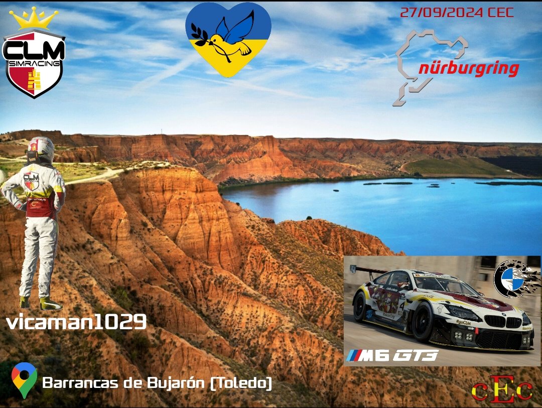 Hola buenas tardes hoy corremos la ronda 4 del <a href="/CECcomunidades/">CEC Campeonato Español De Comunidades</a> en tierras alemanas con el BMW

📺 <a href="/TwitchES/">Twitch ES</a> <a href="/GoHiSer/">G🐣HISER</a> 
🏁 Nurburgring GT 🇩🇪
🏎️ <a href="/BMWEspana/">BMW España</a> M6 GT3🇩🇪
🎮 <a href="/vicaman1029/">El tío vica</a> 
🖌️By desingn <a href="/AJSF_design/">AJSF_design</a> 

#GoCLM