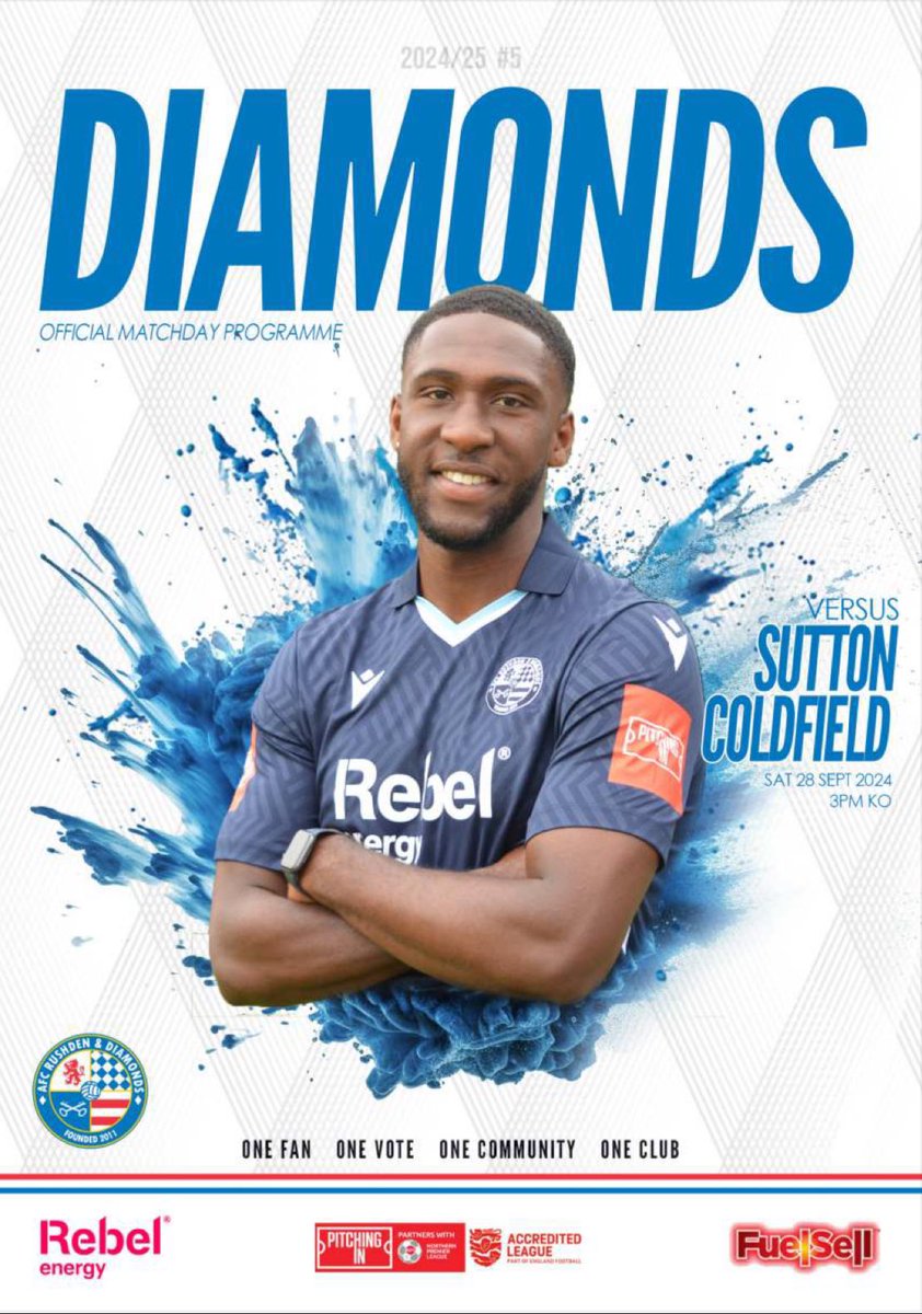 AFC Rushden & Diamonds (@afcrd) on Twitter photo MATCHDAY PROGRAMME
Our digital & FREE programme for tomorrows match vs <a href="/SCTFC/">Sutton Coldfield Town FC</a> is now available ⬇️
afcdiamonds.com/matchday-progr… MATCHDAY PROGRAMME
Our digital & FREE programme for tomorrows match vs <a href="/SCTFC/">Sutton Coldfield Town FC</a> is now available ⬇️
afcdiamonds.com/matchday-progr…