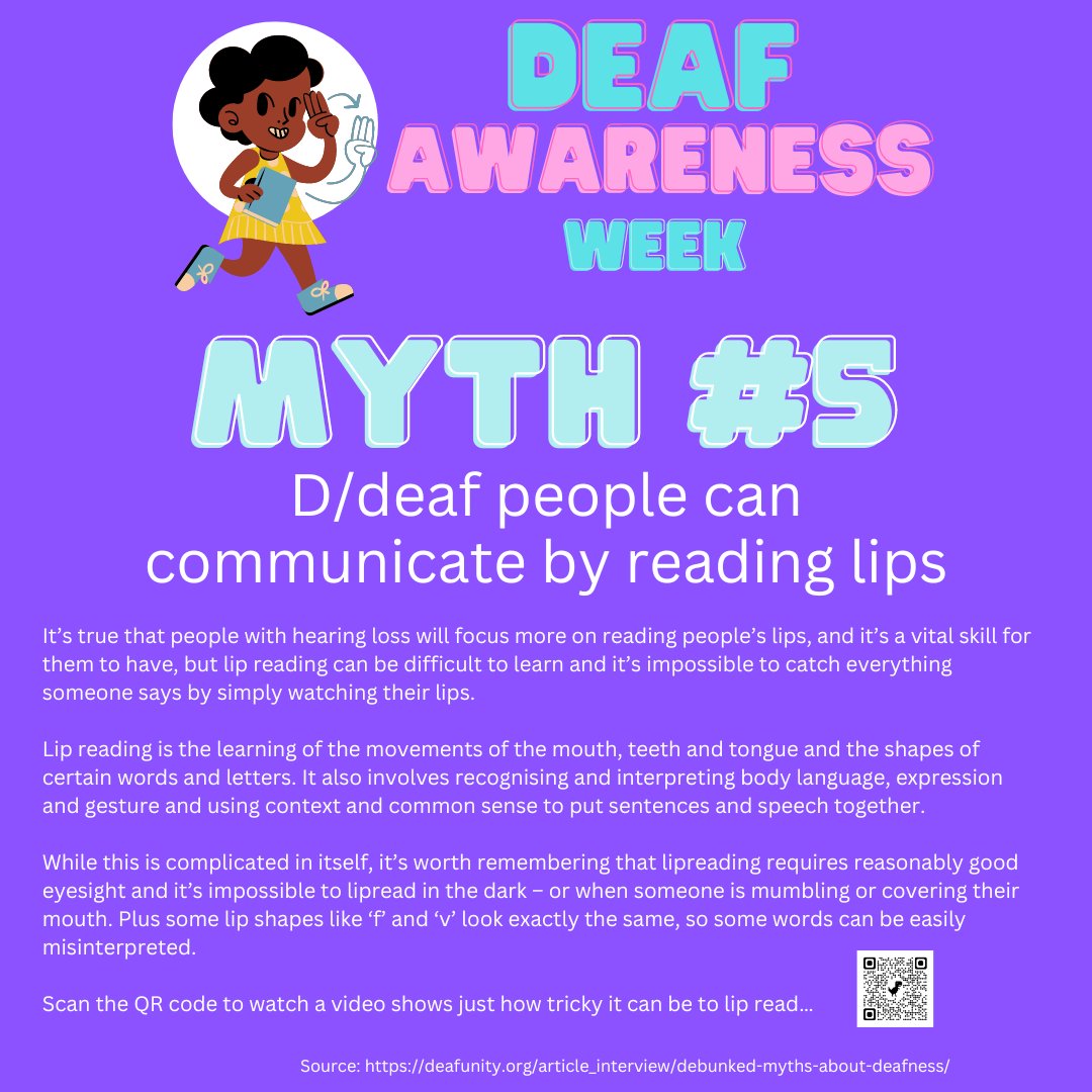 Myth #5 for International Week of the Deaf #katylibraries #internationalweekofthedeaf #deafawarenessmonth <a href="/WMJHJaguars/">West Memorial JH</a> @wmjhpride