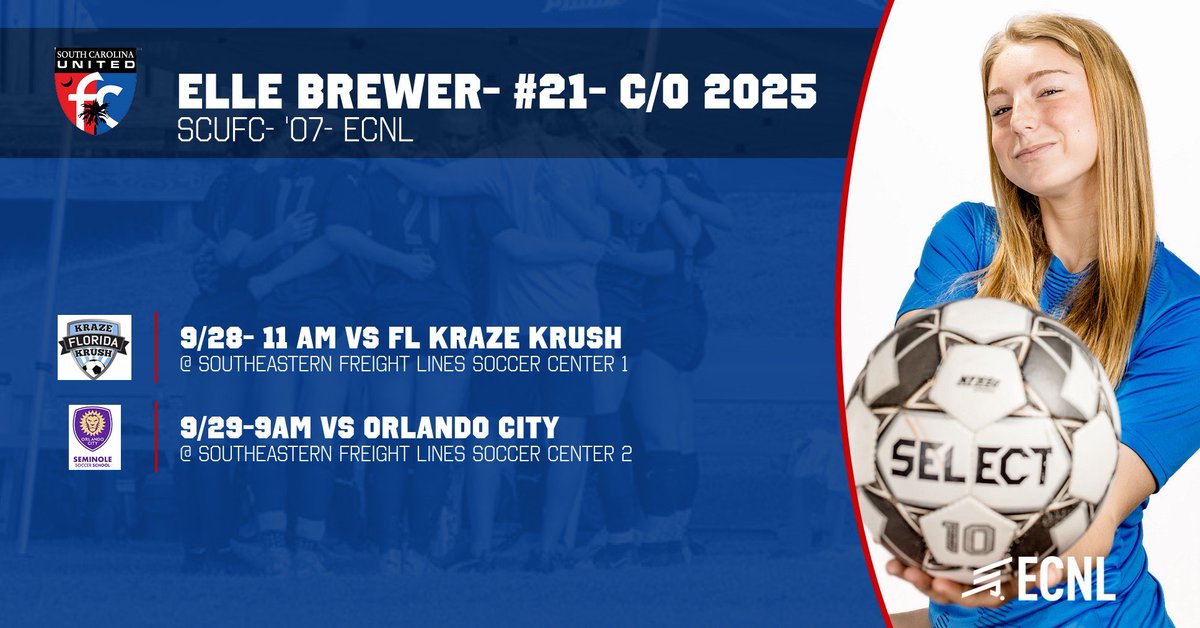 Playing at HOME 🏠 this weekend🌙🌴 🔴🔵⚪️
  <a href="/ECNLgirls/">ECNL Girls</a>  <a href="/tikitakaklu/">Tomasz Kluszczynski 🇵🇱/🇺🇸</a> @coach_plex <a href="/TannerOsborne27/">Tanner Osborne</a> <a href="/TopDrawerSoccer/">TopDrawerSoccer</a> <a href="/ImCollegeSoccer/">College Soccer Truth ™</a> <a href="/PrepSoccer/">Prep Soccer ⚽️</a> <a href="/ECNLSoutheast/">ECNL Southeast Girls</a> <a href="/TopDrawerSoccer/">TopDrawerSoccer</a> <a href="/HammondWSoccer/">Hammond Women's Soccer</a> <a href="/ImYouthSoccer/">ECNL/GA/Recruiting/College Soccer</a> <a href="/SCUnited_FC/">SC United FC</a> <a href="/HammondSports/">Hammond Athletics</a>
