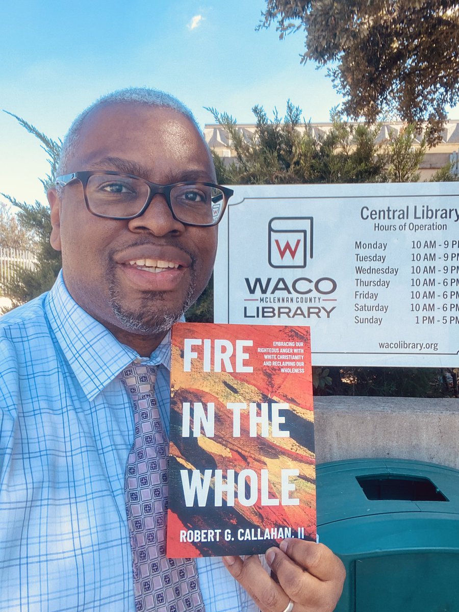 RCallahanWaco's tweet photo. Donating a copy of #FireinTheWhole to the @WacoLibrary system &amp; hoping for approval so this resource is available to more people 🤞🏾 https://t.co/to59Z9qI4a