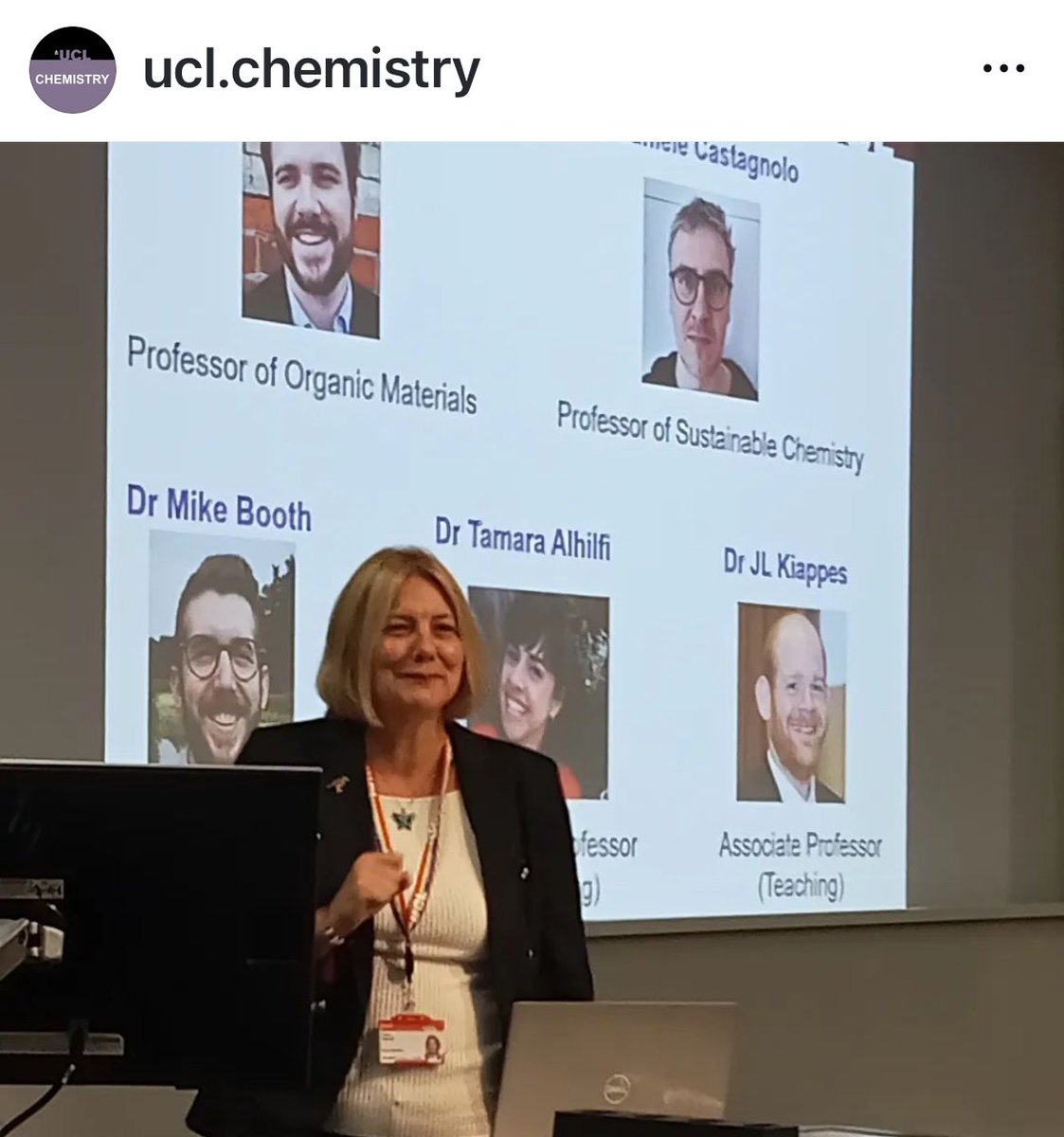 Claire Carmalt (@clairecarmalt) on Twitter photo It was a pleasure to kick off our annual departmental celebration today. Giving highlights from last academic year, hearing some snapshots of our amazing research & teaching in the department & welcoming all of our new students <a href="/UCLChemistry/">UCL Chemistry</a> It was a pleasure to kick off our annual departmental celebration today. Giving highlights from last academic year, hearing some snapshots of our amazing research & teaching in the department & welcoming all of our new students <a href="/UCLChemistry/">UCL Chemistry</a>