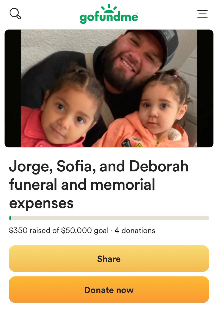 HugoLeos's tweet photo. Our friend lost her brother and two nieces. 
Any donation helps.

https://t.co/odw0eE11WC https://t.co/9jj9v5NJrE