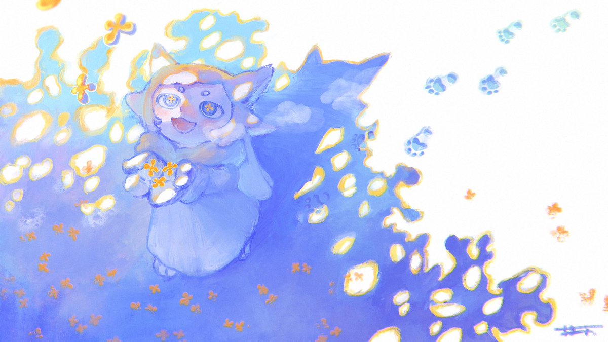 「#とびきりのブルーを魅せて下さい」|猫十/Nekotoのイラスト